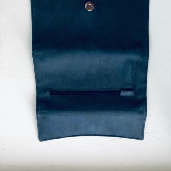 No Name Bluish Gray Leather Wallet - Picture 3 of 6